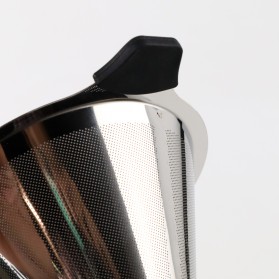 Ueinsang Filter Penyaring Kopi V60 Cone Coffee Dripper Filter Size Small - F-401 - Silver - 5