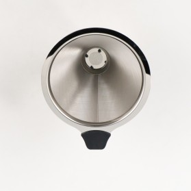 Ueinsang Filter Penyaring Kopi V60 Cone Coffee Dripper Filter Size Small - F-401 - Silver - 6