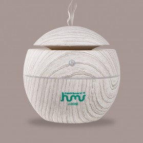 Taffware Air Humidifier Ultrasonic Aromatherapy Oil Diffuser Wood Design 130ml - Humi J-006E - White