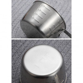 HOOMIN Sendok Takar Ukur Cup Stainless Steel Measuring Spoon 8 PCS - 16780 - Silver - 9