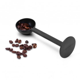 HOOMIN 2 in 1 Sendok Takar Kopi Measuring Spoon + Coffee Tamper - G1120 - Black