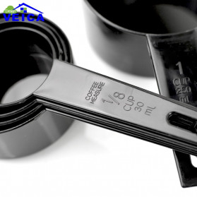 VEICA Sendok Takar Ukur Cup Measuring Spoon 10 PCS - 16799 - Black - 4