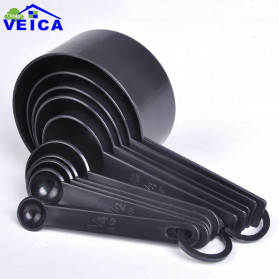 VEICA Sendok Takar Ukur Cup Measuring Spoon 10 PCS - 16799 - Black - 5