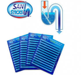 MENGQING Sani Sticks Pipe Channel Cleaning Rod Bacteriostasis Deodorization 12PCS - J6547 - Blue