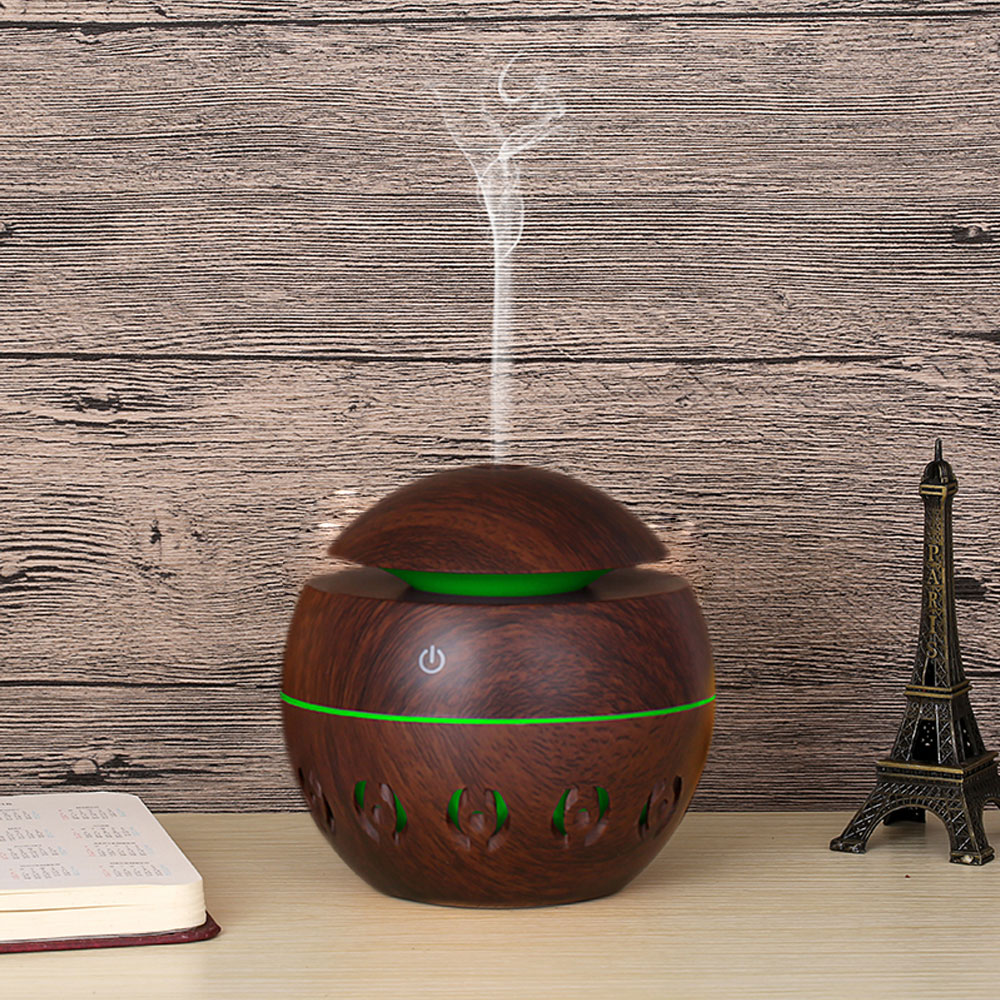 Taffware Ultrasonic Humidifier Aroma Essential Oil Diffuser Wood Design