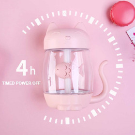 Umiwe 3 in 1 Air Humidifier Aromatherapy Oil Diffuser Cat Kitty 350ml with Fan + LED Lamp - La211 - Pink - 7