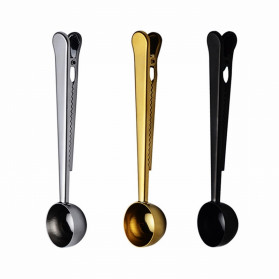 Urijk Sendok Takar Kopi Teh Measuring Spoon Stainless Steel with Clip - G119866 - Rose Gold - 6