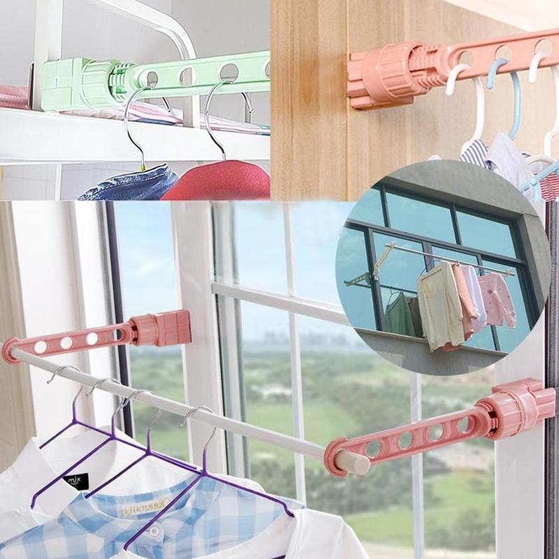 Outdoor Business Trip Portable Window Frame Clothes Hanger Portable