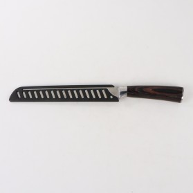 XITUO Pisau Dapur Chef Damascus Pattern - 8 Inch Bread Knife - Silver - 6