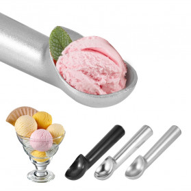 Topincn Sendok Takar Es Krim Gula Kopi Anti Freeze Ice Cream Scoop Spoon - O337 - Matte Black