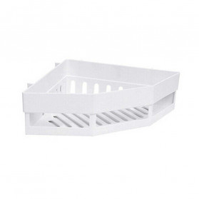 ZGRK Rak Gantungan Sudut Dinding Kamar Mandi Multifungsi Corner Shelf - ST145 - White