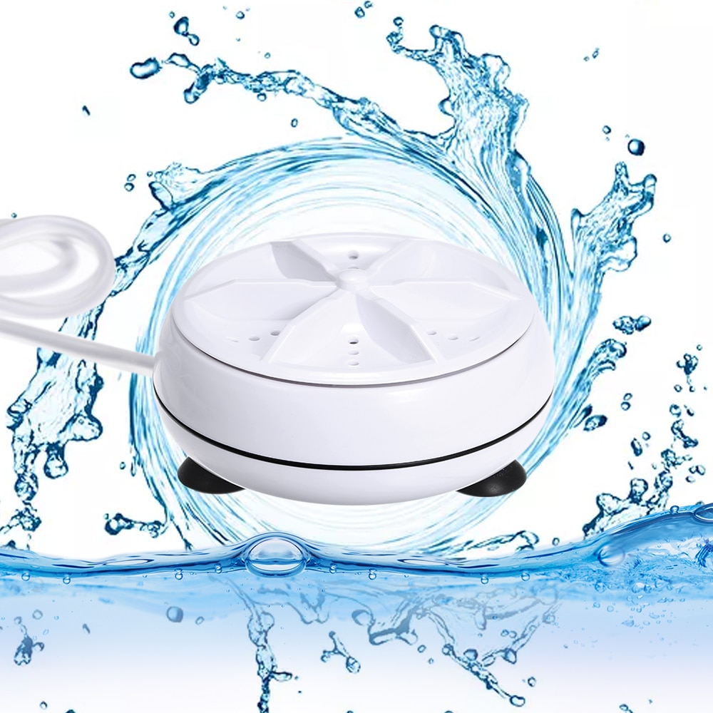 HOMGEEK Mesin Cuci Mini Portable Washing Machine Ultrasonic CE172