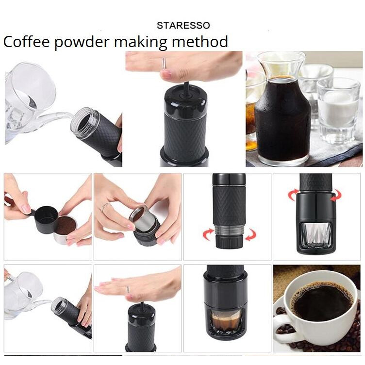 STARESSO Manual Espresso Coffee Maker 