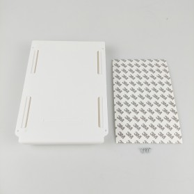 Staca Laci Meja Storage Box Case Desk Sticky Adhesive - STA05 - White - 8