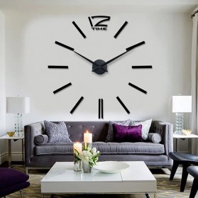 Taffware Jam Dinding Besar DIY Giant Wall Clock Quartz Glow in The Dark 80-130cm - DIY-106 - 7
