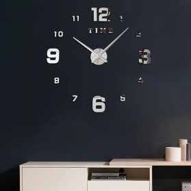 Taffware Jam Dinding Besar DIY Giant Wall Clock Quartz Glow in The Dark 80-130cm - DIY-106 - 8