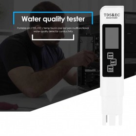 VKTECH Alat Ukur Uji TDS EC Meter Digital Air Minum Akuarium Tester - E-1 - White - 6