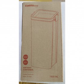 TaffHOME Toples Wadah Penyimpanan Makanan Food Storage Container 1800ML - YF0086 - Transparent - 9