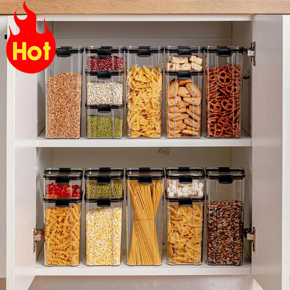 Gambar produk TaffHOME Toples Wadah Penyimpanan Makanan Food Storage Container 1800ML - YF0086