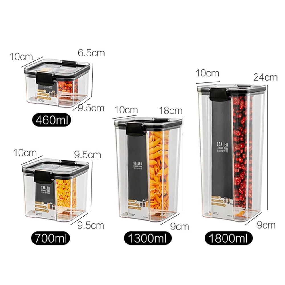 Gambar produk TaffHOME Toples Wadah Penyimpanan Makanan Food Storage Container 1800ML - YF0086