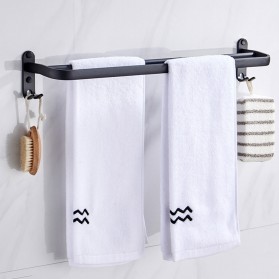 XUANXIN Rak Gantungan Handuk Kamar Mandi Bathroom Towel Holder Hook - TKLJ004 - Black