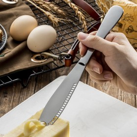 Meijuner Butter Knife Pisau Oles Mentega Margarin Selai - SS430 - Silver - 2