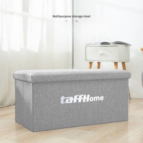 TaffHOME Sofa Kotak Penyimpanan Barang Foldable Storage Container 76x38x38cm - L1705 - Gray