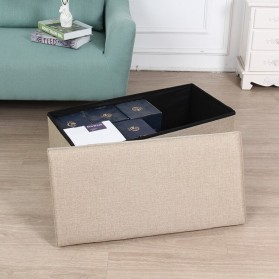 TaffHOME Sofa Kotak Penyimpanan Barang Foldable Storage Container 76x38x38cm - L1705 - Gray - 9