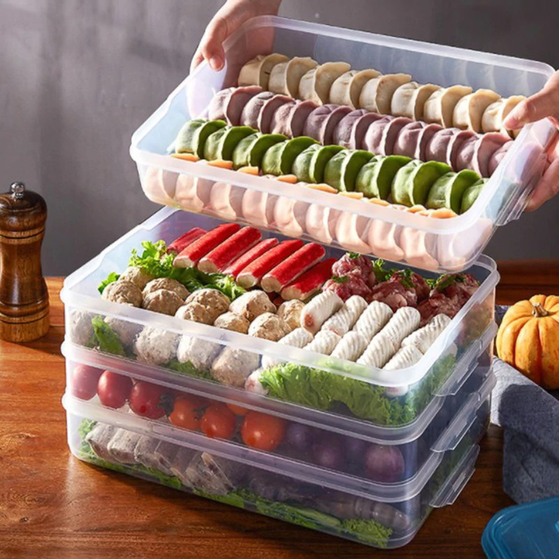 LuckyFox Kotak Kontainer Makanan Kulkas Kitchen Storage LuckyFox Kotak Kontainer Makanan Kulkas Kitchen Storage