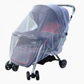 Alloet Jaring Anti Nyamuk Stroller Kereta Bayi Mosquito Net Safe - 7001-C - White