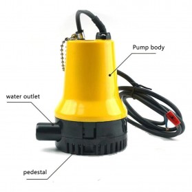 SUNSUN Pompa Air Submersible Water Bilge Pump 12V - BL-2512S - Yellow - 6