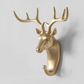 IAMPRETTY Gantungan Dinding Wall Hanging Hook Model Antlers Head - RY-92401 - Golden