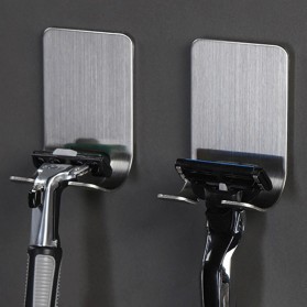 GFKR Gantungan Dinding Pisau Cukur Razor Shaving Hook Hanger Stainless Steel - 7564 - Silver