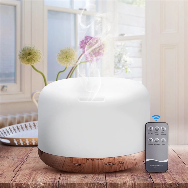 Himist Air Humidifier Aromatherapy Oil Diffuser 7 Color 500 ml with Remote Control A770 Dark