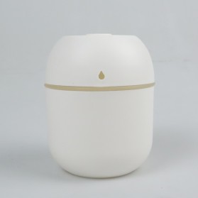 Vinkkatory Mini Air Humidifier Aromatherapy Oil Diffuser LED Light 220ml - GB4706 - White
