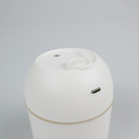 Vinkkatory Mini Air Humidifier Aromatherapy Oil Diffuser LED Light 220ml - GB4706 - White - 3