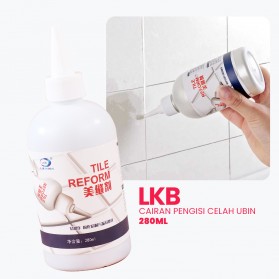 LKB Cairan Pengisi Celah Ubin Tile Gap Refill Agent Sealer Repair Glue 280ml - TG17 - Black
