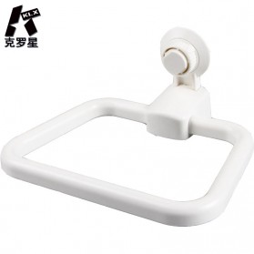 KLX Gantungan Handuk Bathroom Hanger Towel Holder Ring Strong Suction - KLA1834 - White