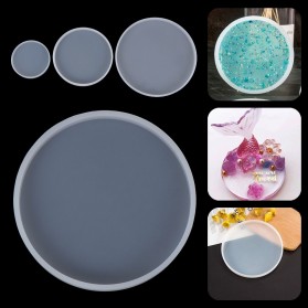 HiResin Cetakan Epoxy Resin Silikon Casting DIY Tray Coaster Handmade Craft 14cm - SL14 - Pink