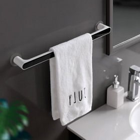 ECOCO Rak Gantungan Handuk Kamar Mandi Bathroom Towel Holder - E1916 - Black