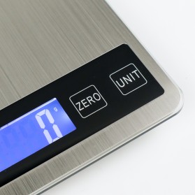 DHOME Timbangan Dapur Digital Kitchen Scale USB Rechargeable 15kg 1g - JJ210299 - Silver - 3