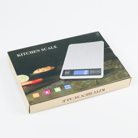 DHOME Timbangan Dapur Digital Kitchen Scale USB Rechargeable 15kg 1g - JJ210299 - Silver - 9