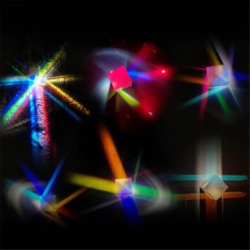 VAHIGCY Dekorasi Prisma Six Sided Bright Light Cube - VAH12 - Transparent - 8