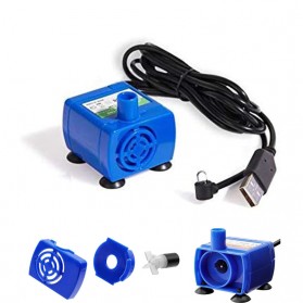 VOFORD Pompa Air Water Fountain Ultra Quiet Pump USB - DR-DC160 - Blue - 1