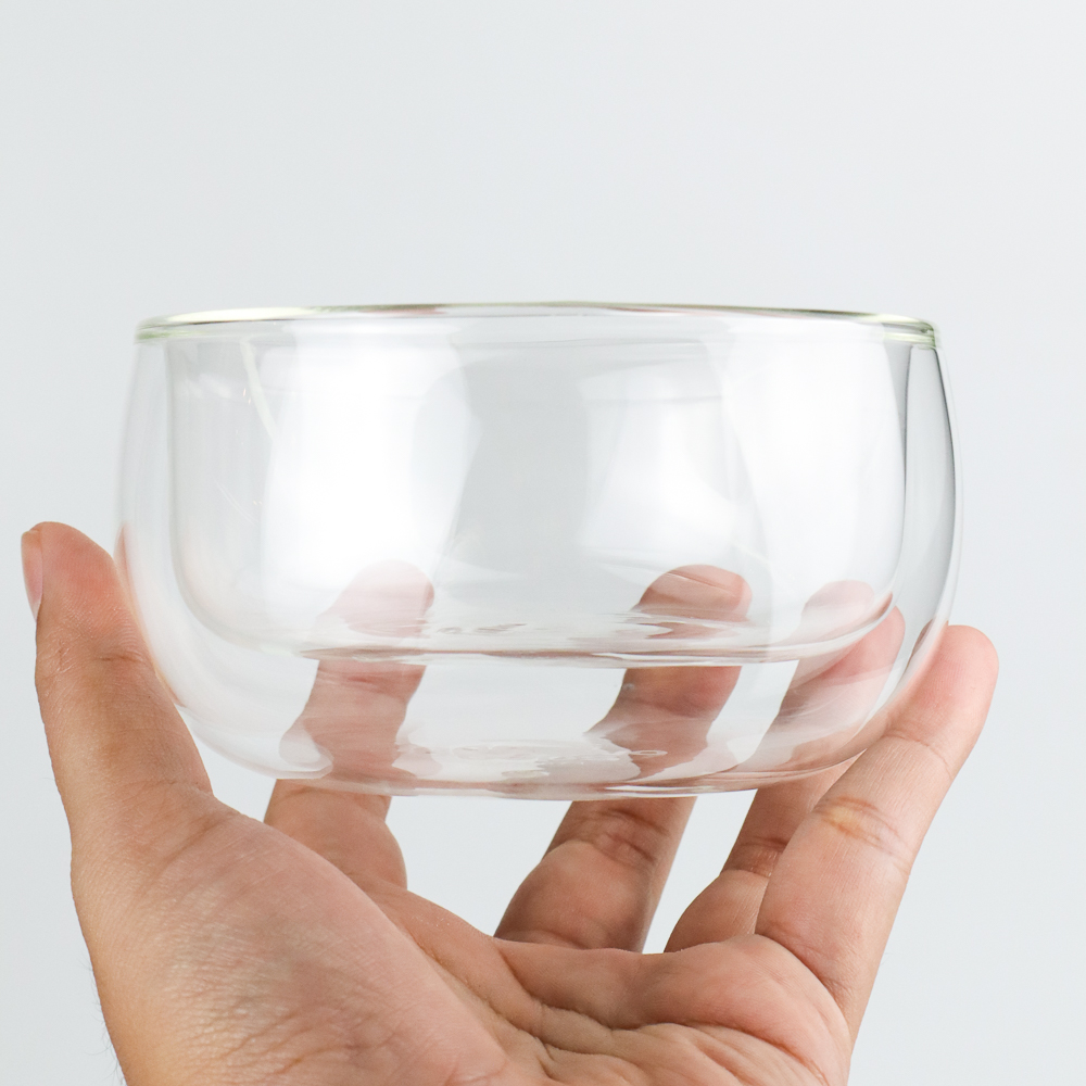 Gambar produk One Two Cups Mangkok Salad Buah Sayur Double Layer Borosilicate Glass 300ml - JA6671