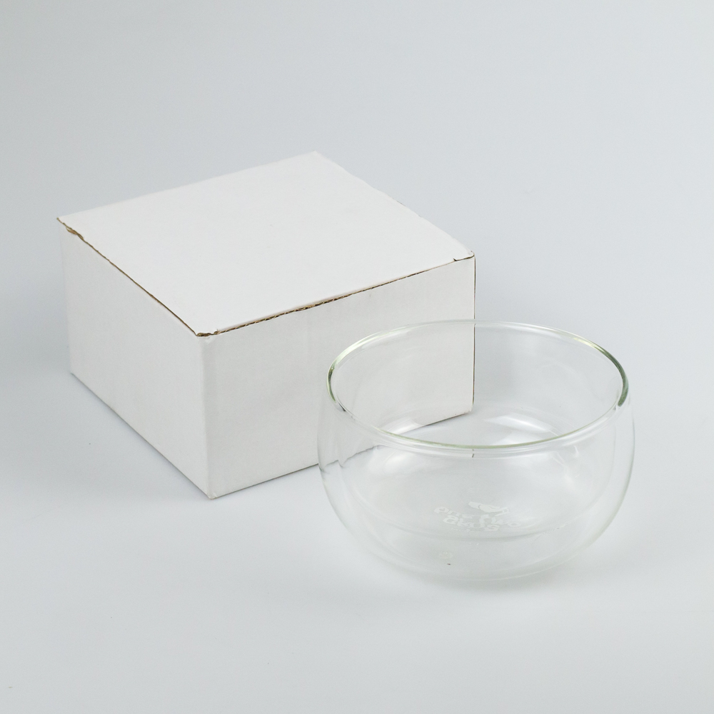 Gambar produk One Two Cups Mangkok Salad Buah Sayur Double Layer Borosilicate Glass 300ml - JA6671