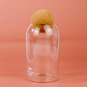 One Two Cups Toples Kaca Penyimpanan Makanan Borosilicate Glass Storage Jar 800ml - E1 - Transparent - 2