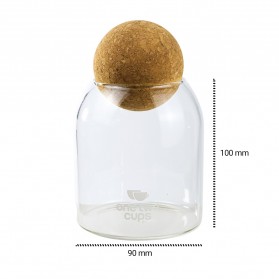 One Two Cups Toples Kaca Penyimpanan Makanan Borosilicate Glass Storage Jar 500ml - E1 - Transparent - 9