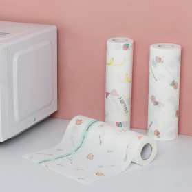 EOU HOME Tisu Kertas Soft Strong Disposable Paper Towel 1 Roll (50 Helai) - TA1242 - White - 2