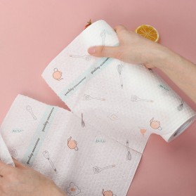 EOU HOME Tisu Kertas Soft Strong Disposable Paper Towel 1 Roll (50 Helai) - TA1242 - White - 4